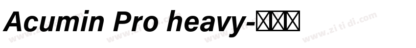 Acumin Pro heavy字体转换 Acumin Pro heavy字体转换